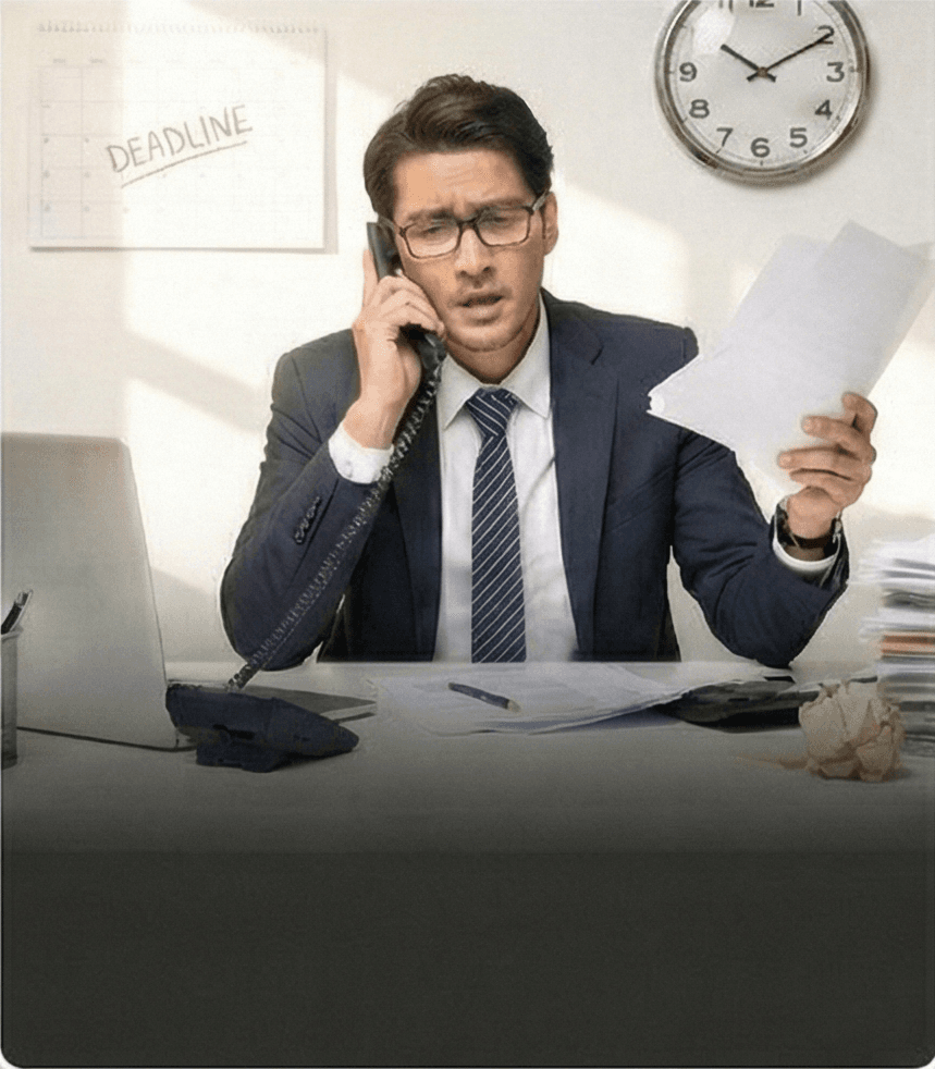 忙しいビジネスマン